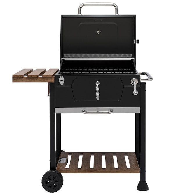 24-In W Black Charcoal Grill