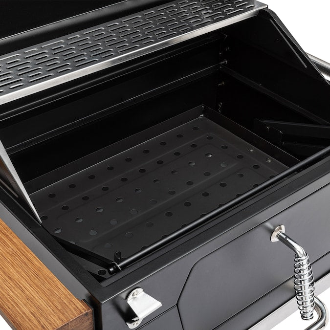 24-In W Black Charcoal Grill