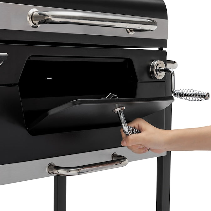 24-In W Black Charcoal Grill