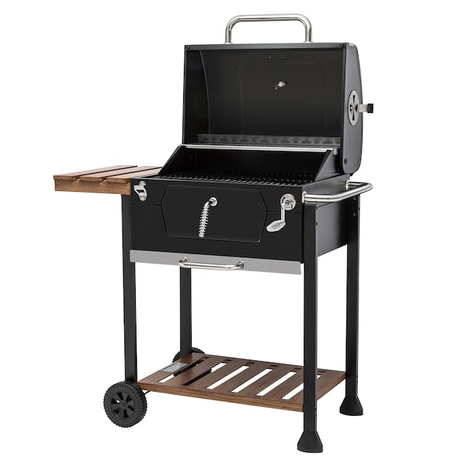 24-In W Black Charcoal Grill