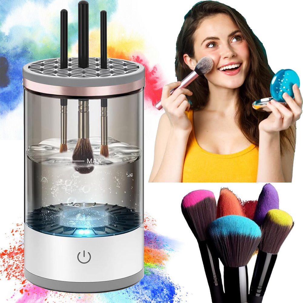 Pro Clean 3-in-1 USB Electric Makeup Brush Cleaner & Dryer – Portable, Quick & Effortless Brush Care Solution