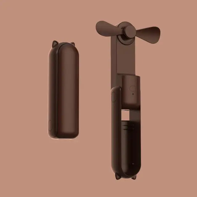 48 hour Portable- Adjustable Handheld Mini Fan/Phone Charger with three speeds and. Multiple Colors, USB-C Charging.