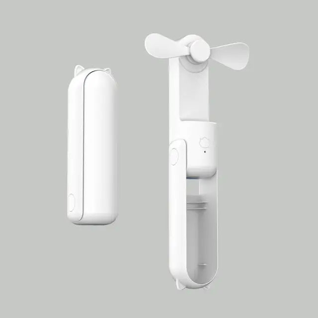 48 hour Portable- Adjustable Handheld Mini Fan/Phone Charger with three speeds and. Multiple Colors, USB-C Charging.