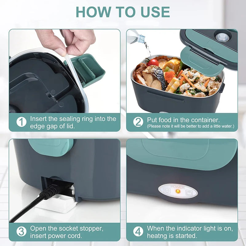 HeatMate™ Home and Car Dual Voltage Electric Gourmet Food Warmer