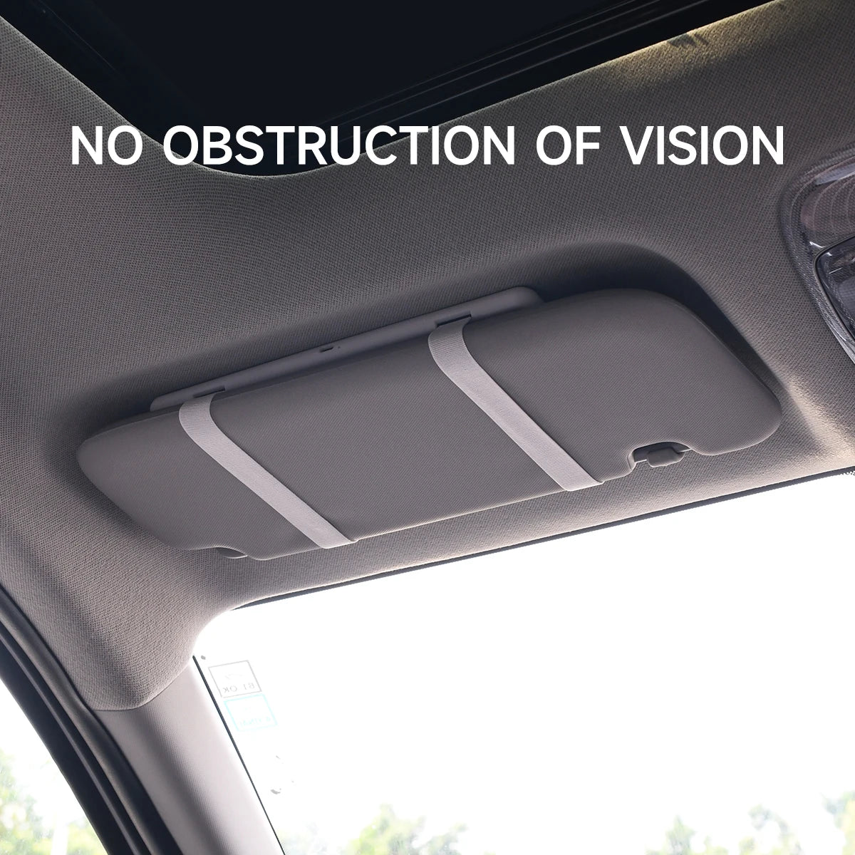 Glow View Rechargeable LED Makeup Mirror – HD Sun Visor Plate with Fill Light, Slim & Portable Vanity Mirror.