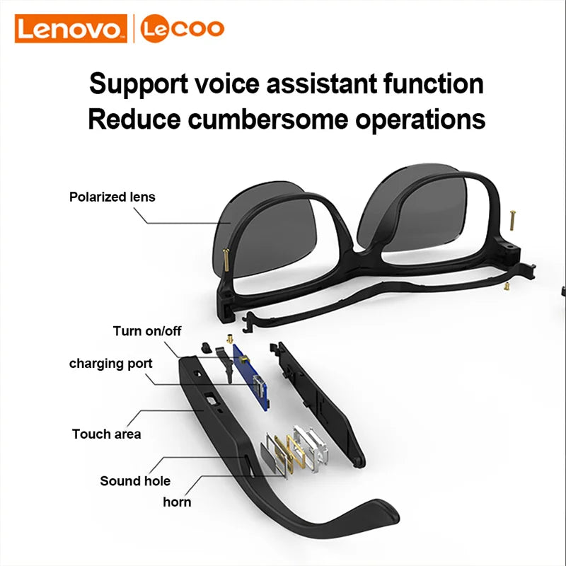 New Smart Glasses, With Headset, Wireless Bluetooth Listen To Music, Outdoor, Hear GPS Directions, HD Mic, Make Phone Calls