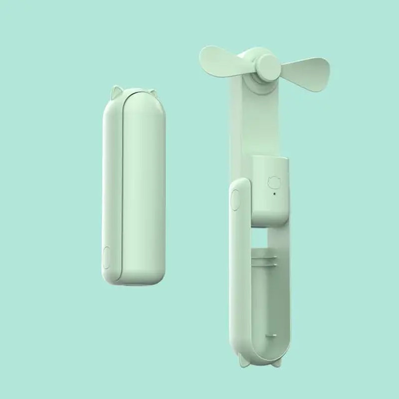 48 hour Portable- Adjustable Handheld Mini Fan/Phone Charger with three speeds and. Multiple Colors, USB-C Charging.